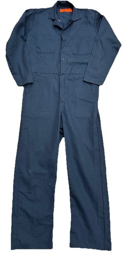 Vtg Red Kap Mechanic Work Coveralls 42 Overalls Navy Blue Grunge Michael Myers - Picture 1 of 10