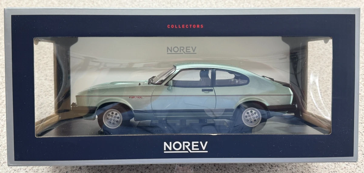 NOREV 1:18 FORD CAPRI 2.8 INJECTION 1982 LIGHT GREEN METALLIC