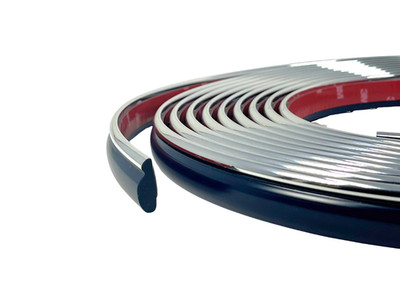 Vintage Style 7/8'' Dark Blue & Chrome Side Body Molding for Chevy Caprice