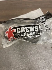 Crews Safety Goggles P/N 2310 AF. Clear Land. Rubber Strap