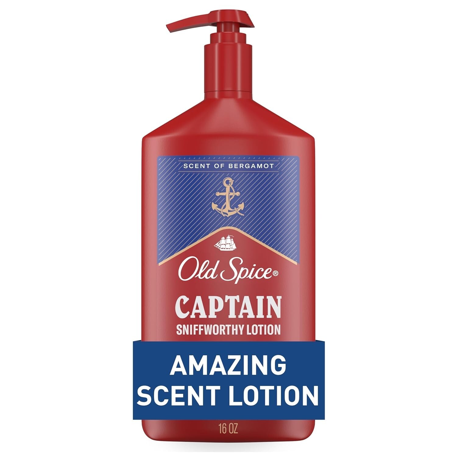Old Spice Captain Men Hand Body Lotion 16 oz Lightweight Moisturizer