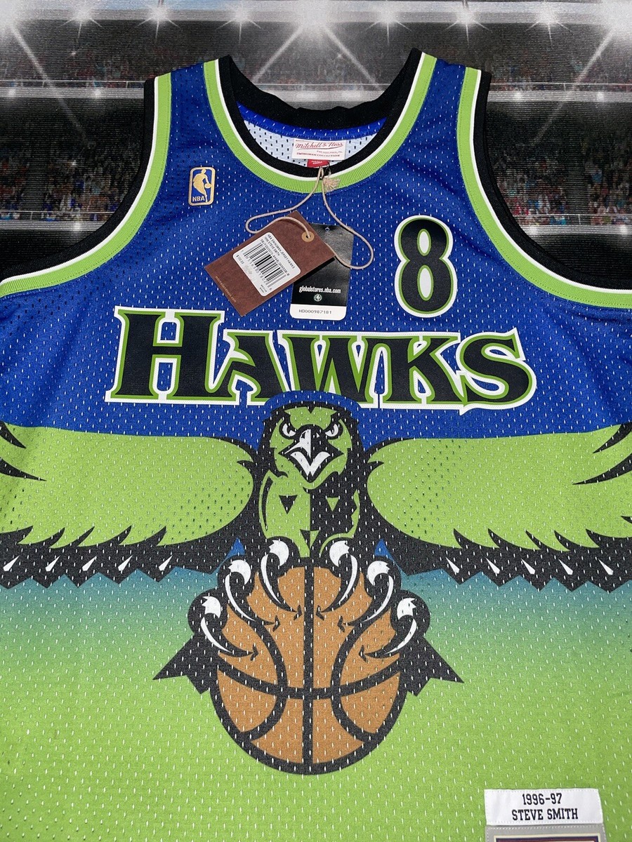 NWT 1996-97 Steve Smith #8 Atlanta Hawks Mitchell & Ness Swingman