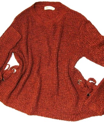 burnt orange sweater womens