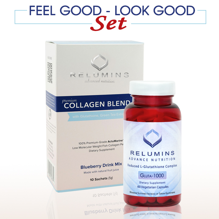 Relumins Advance Nutrition Gluta 1000, Vitamin C Max & Booster Capsules (3 Bottles Total) Relumins Advance Nutrition Gluta 1000, Vitamin C Max & Booster Capsules (3 Bottles Total)