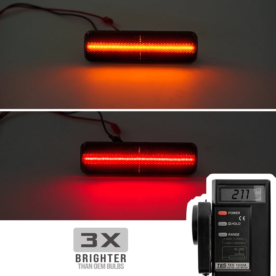 4x Luces de señalización LED delanteras traseras ahumadas para Dodge Charger Challenger 72-74 Foto 3 de 4