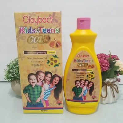  Olaybact kids and teens gold Honey Brightening lotion 400ml Coconut/shea butter