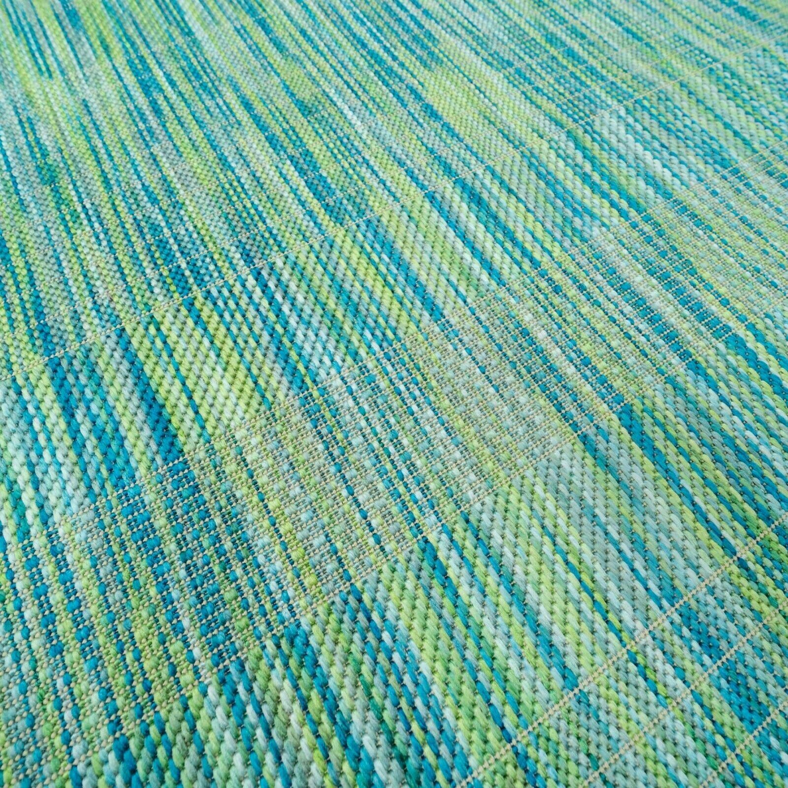 Blue Outdoor Rug Soft Plastic Durable Mats Green Patio BBQ Area Rug