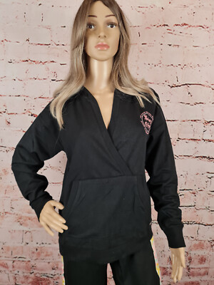 Buffalo Damen Sweatjacke Strickjacke Hoodie Sweat Schwarz Größe 36/38