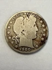 1900-S Barber Half Dollar 90% Silver, 100+ years Old As Shown
