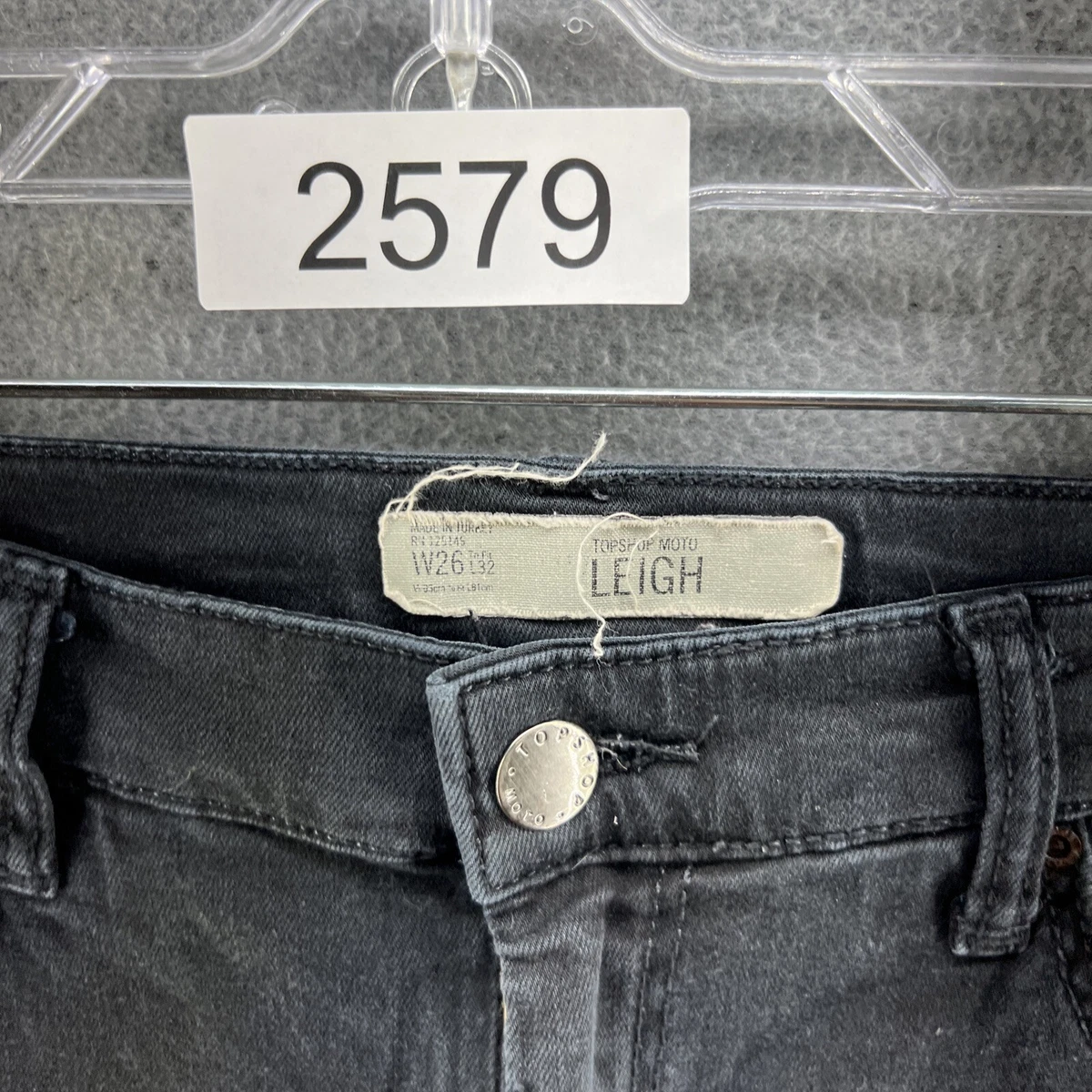 Topshop leigh jeans black 2025