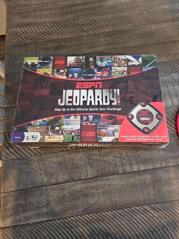 ESPN Jeopardy Ultimate Sports Quiz Challenge Game, Sealed.