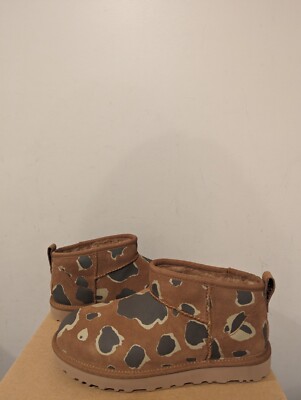 Ugg Australia Womens Classic Ultra Mini Appaloosa Boot  Size 8 NIB