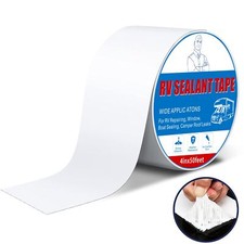 Rv Roof Tape White 4 Inch X 50 Feet Waterproof Repair Sealant Tape UV-Resista...