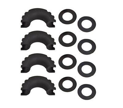 4x D-Ring Red Bow Shackle Isolator Jeep Towing Off Road 3/4 - Foto 6