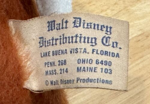 VINTAGE 1960s WALT DISNEY CHIP & DALE 16" PLUSH CALIFORINAL STUFFED TOYS FIGURES - Picture 18 of 19