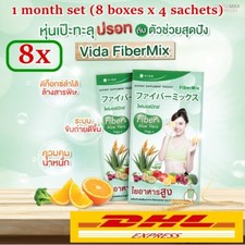 8 Scatole Vida Fiber Mix Integratore Bevanda Detox Cleanse Antiossidante Controllo Wt.