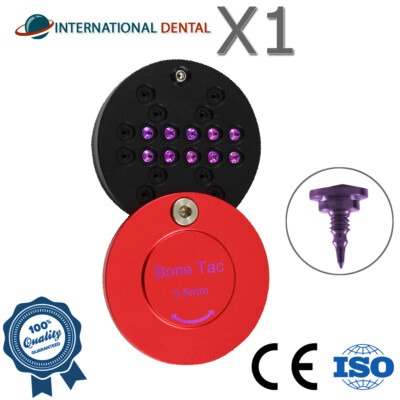 GBR Titanium Bon Tac Screws Red Case 3.5mm Dental Guided Regeneration System