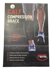 Featol Tutore Compressione Polpaccio - Regolabile - Medium -Nero -1 Paio -NUOVO/SCATOLA APERTA