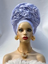 Aso-Oke African Headtie Auto Gele, Headgear.
