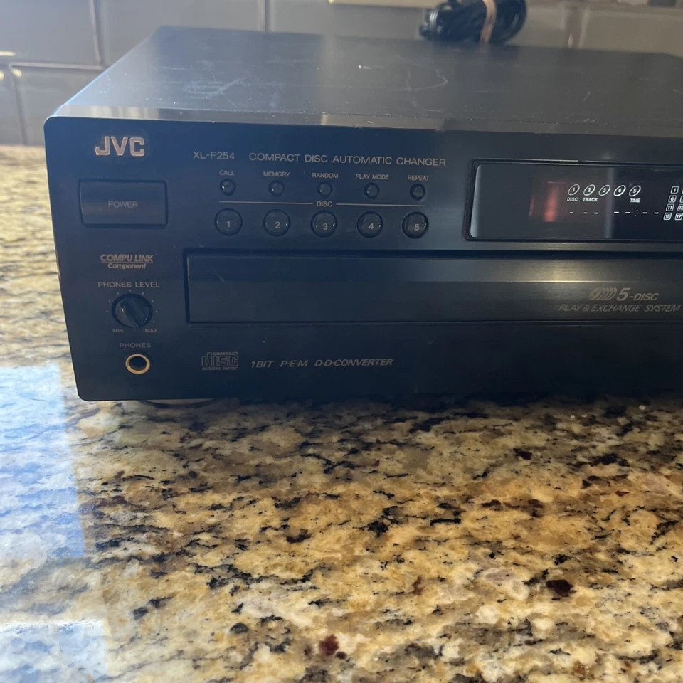 JVC XL-F254BK CD Automatic Disc Changer. Disc Tray Wont Open. Sold As Is - Image 2 of 4