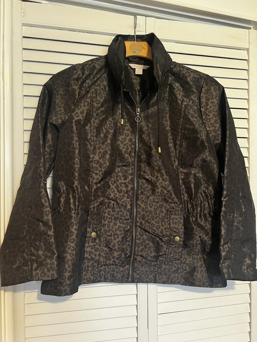 Veste Velours Laura Ashley Taille 1X - Zip, Imprimé Animal, Multicolore (occasion)
