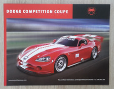 Dodge Viper Competition Coupe Brochure / Leaflet 2006 - Dodge Motorsports GT GTS