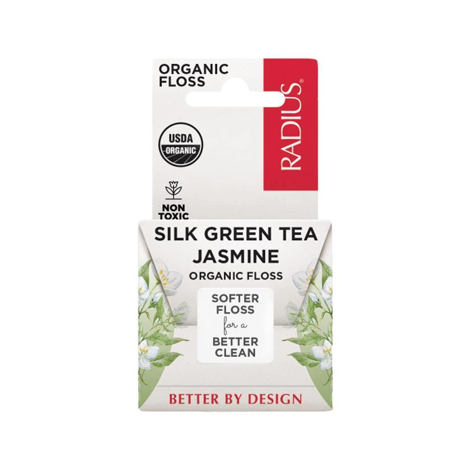 Radius Floss USDA Organic Silk Green Tea Jasmine