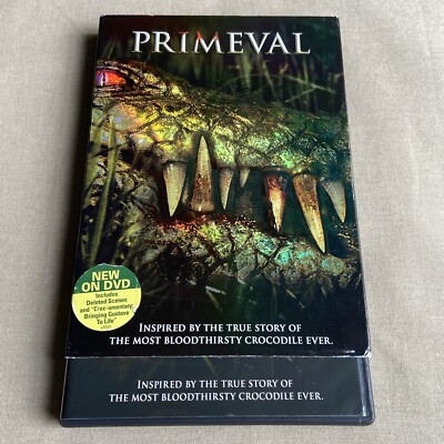 Primeval DVD 2007 w/ Slipcover Croc Horror True Story Crocodile Dominic  Purcell