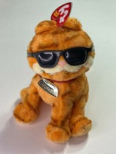 2004 TY Beanie Babies 7.5" COOL CAT Garfield THE MOVIE Collar RARE & RETIRED