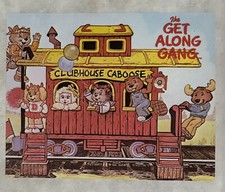 Original Vintage The Get Along Gang Cartoon Iron On Transfer Clubhouse Caboose