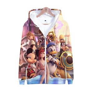 Kingdom Hearts Zip Up Hoodie Xl Ebay