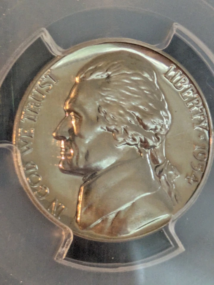 1954 Jefferson Nickel PCGS PR68 Proof 68 - Image 3 of 4
