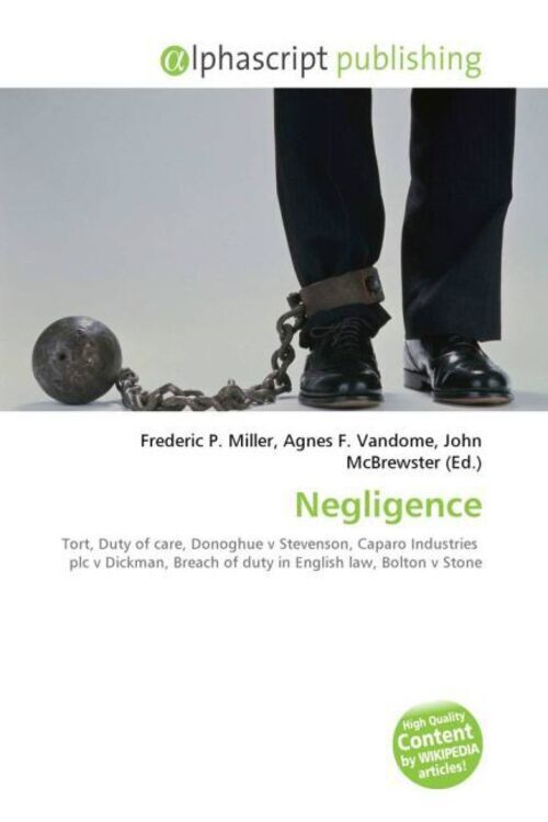 Thumbnail - Frederic P. Miller (u. A.) | Negligence | Taschenbuch | Englisch
