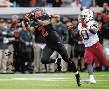 Oklahoma State #2 TYLAN WALLACE Signed Autographed 8x10 Football Photo COA!