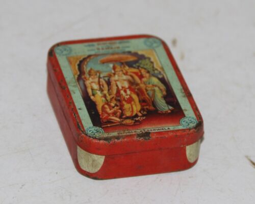 Caja de almacenamiento de hierro vintage con estampado litográfico caja coleccionable - 12149 - Imagen 1 de 4