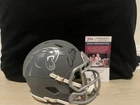 Chuba Hubbard Autographed Panthers Slate Speed Mini Helmet - JSA COA
