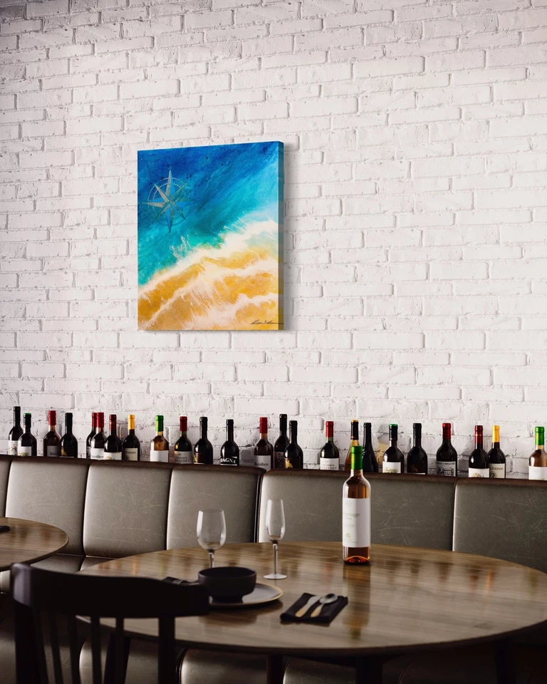 Nuevo lienzo grande original contemporáneo moderno abstracto bellas artes firmado Foto 2 de 4