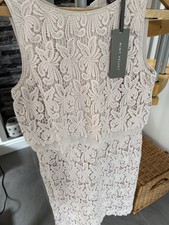 Light pink / nude lace netted dress size 10 Mint Velvet - read desc