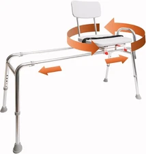 EAGLE HEALTH 77692 Swivel Sliding Transfer Bench Extra Long 48"-49" NEW