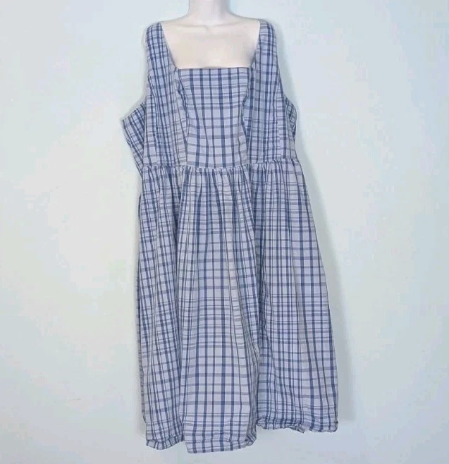 blue checkered overall dress Women's Plaid for sale the mood lands somewhere