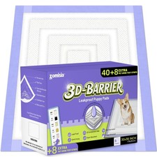 Zomisia 3D-Barrier Puppy Pee Pads For Dogs 18 Cups Puffy Gel-Wall Leak-Proof