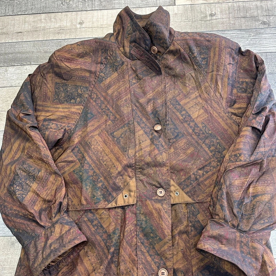 Vintage Forecaster Of Boston Parka Coat Jacket Abstract Patterned Womens Medium - Image 4 of 4