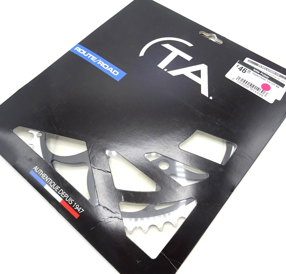 TA Zephyr Road Bike Outer Chainring 9/10s 53T x 110 BCD Black Alloy GN-389-T8 - Image 2 of 3