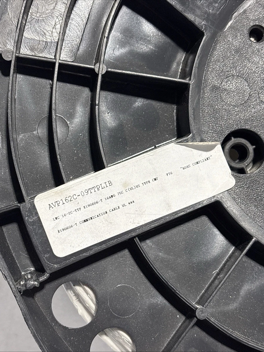 AVP162C-09TTPLIB E190606 1000ft 16-2C COMMUNICATIONS CABLE UL444 photo 3