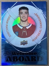 2024-25 Upper Deck Welcome Aboard Black  Logan Mailloux #WA19 Montreal Canadiens