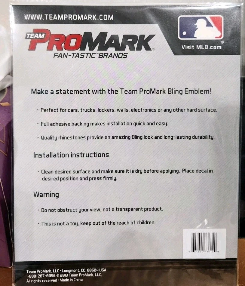 Arizona Diamondbacks - 3D Bling Rhinestone Adhesive Bling Rhinestone Decal - Image 4 of 4