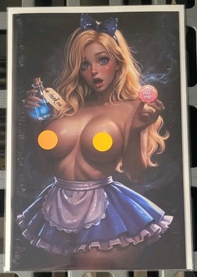 Bigg Pigg Origin Story #1 OKSI Alice In Wonderland Virgin Variant - NM