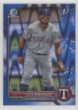 2022 Bowman Chrome Prospects Blue RayWave Refractor 47/150 Jose Rodriguez 6fs
