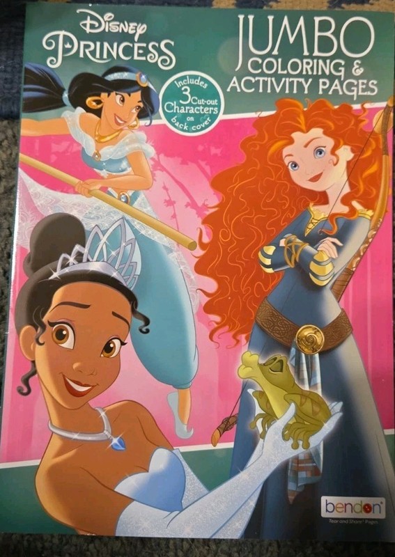 Bendon Disney Princess Jumbo  Coloring And Activity Book Brand New
