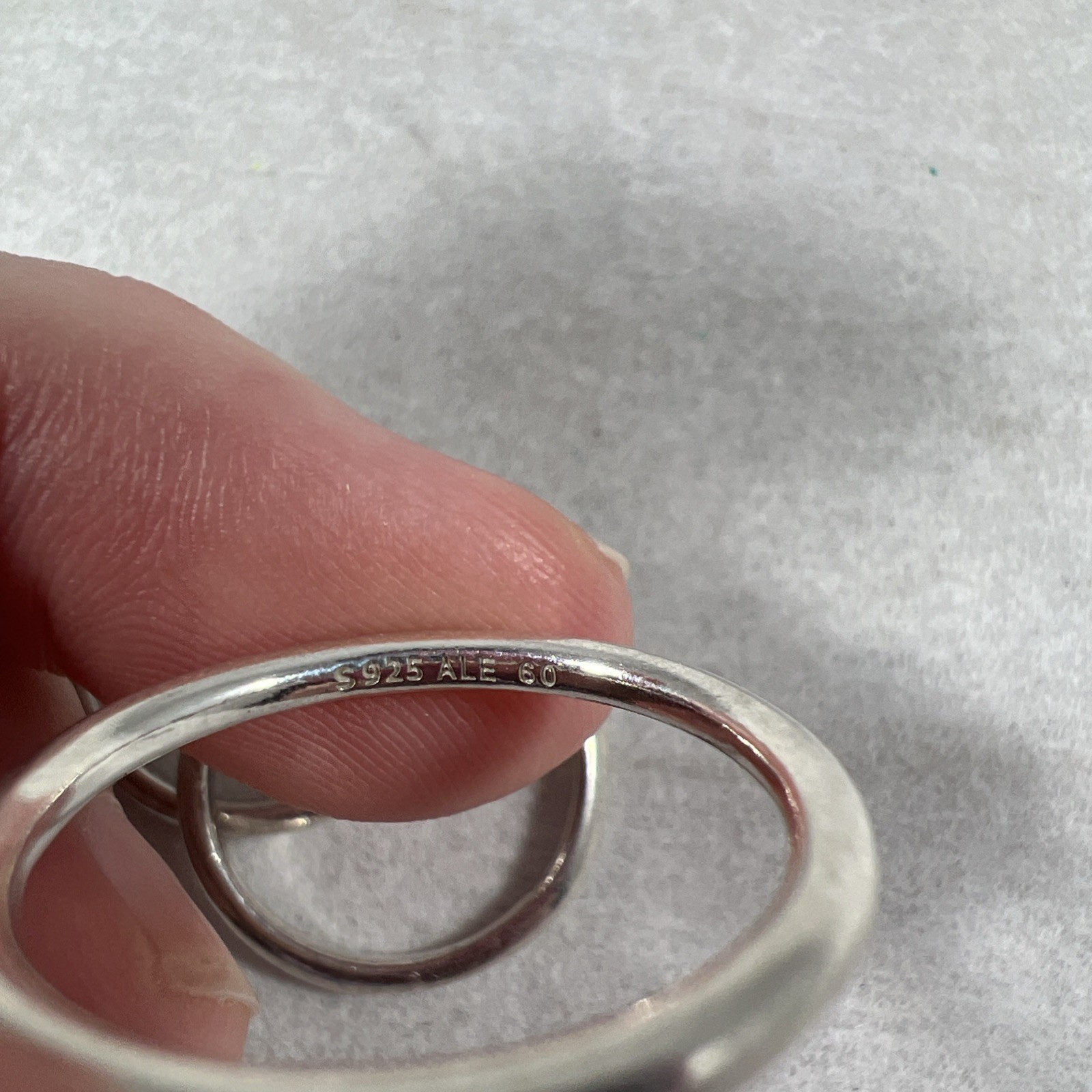 Sterling Silver 925 3 Thin Stackable Vtg Pb Band … - image 4